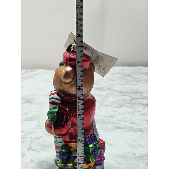 Christopher Radko TAYLOR Teddy BEAR Lord & Taylor Ornament 01-LAT-07 Christmas - Picture 9 of 9